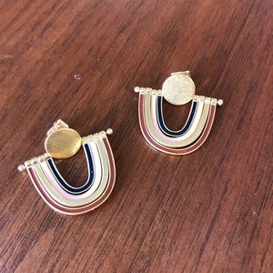 Madewell Enamel Rainbow Earrings